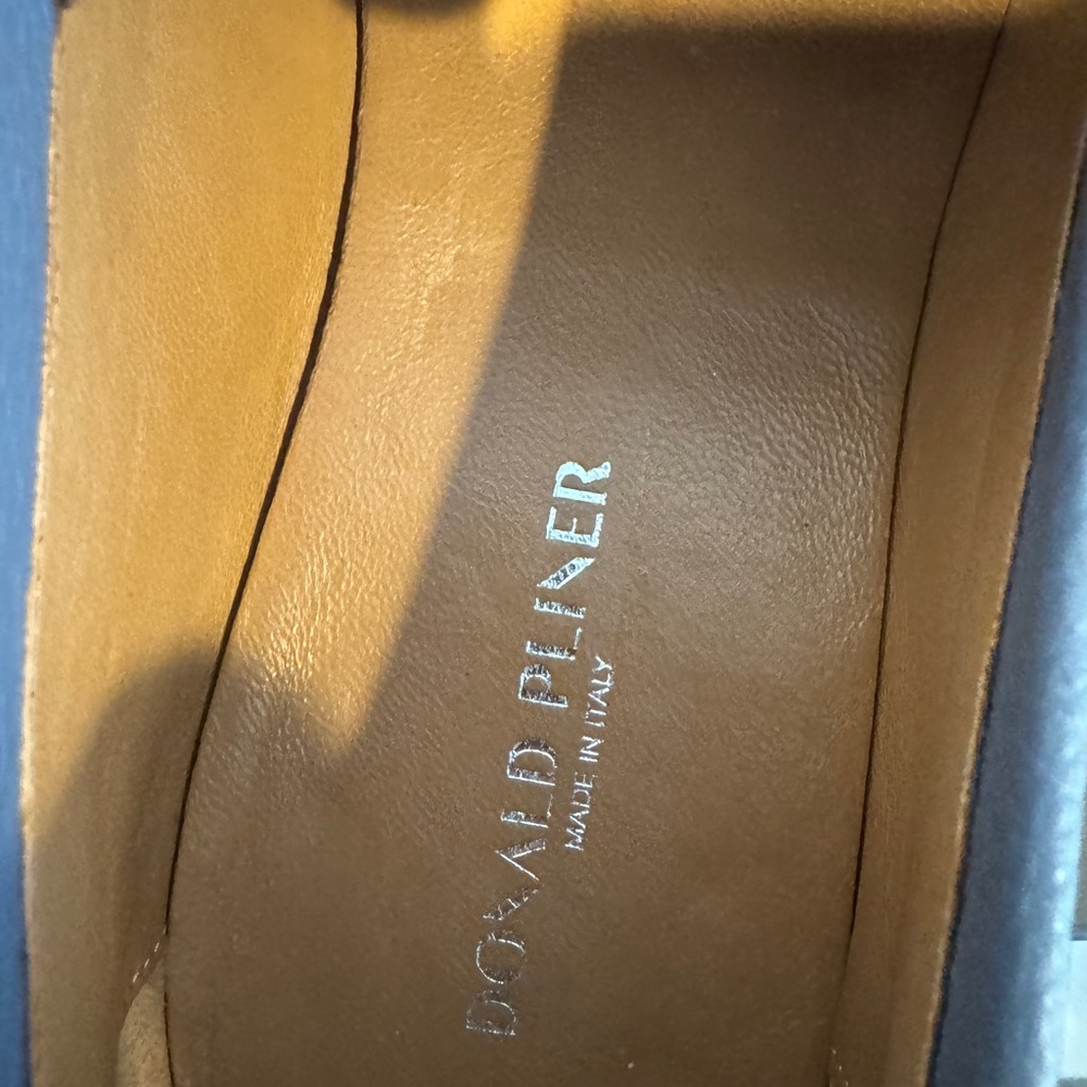 Donald J. Pliner Slate Blue Leather Loafers - Picture 13 of 16